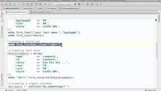 CodeIgniter Form Helper