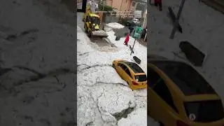 Spain calls out the bulldozers after huge hailstorm | #shorts #newvideo #trending #subscribe