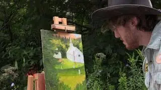 Hillside Church | Oil | En Plein Air | Burgess Milner