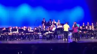 Riq on drumming on the set jazz band Princeton High school