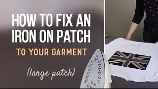 EMBROSOFT &ndash; How to fix an iron on patch (large patch)