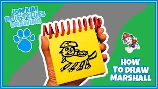 Jon Kim Blue's Clues Drawing - How To Draw Marshall