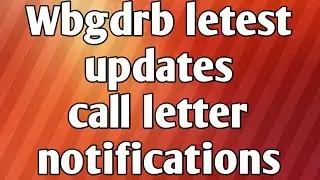 WBGDRB 6000 GROUP D CALL LETTER DOWNLOAD FOR INTERVIEW