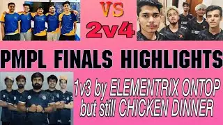 Pmpl highlights Finals day 2 | Soul wipe Fnatic 2v4 | TSMentity 1v3 by ontop | TSMent chicken dinner