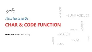 CHAR AND CODE Functions in Excel