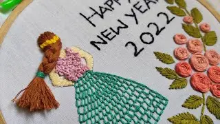 Embroidery Hoop Art - Last Video of this Year - Happy New Year 2022