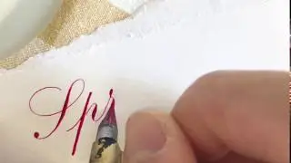 How to blend 2 inks on Calligraphy scripts