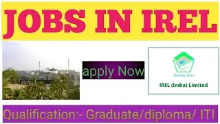 IREL India Limited jobs notification