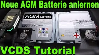 🔋 Neue AGM Batterie anlegen anlernen VCDS Codierung Tutorial Anleitung