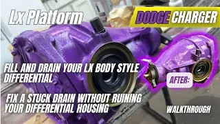Drain Your LX Platform Differential! How I Removed The Stripped Fill Plug