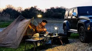 My Secret Lakeside Camp: Solo Cooking Adventure & Wild Foraging!