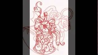 Get free christmas redwork jingle bells embroidery designs