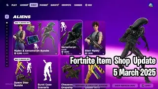 🚨 Fortnite Item Shop Update: March 5, 2025 (4 March 2025 for USA)! Aliens & Panda Team Leader 👽🐼