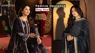 Festive Opulence Collection by Asim Jofa|Asim Jofa Unstitch Luxury Festive Collection'25| Durefishan