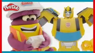 The Transformers Cause Chaos For Purple 🤪 The Play-Doh Show