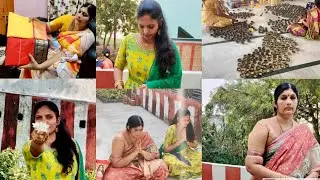 నేనూ మౌనీ 365 ఒత్తులతో పాటు 1000 దీపాలు వెలిగించాం కార్తీక సోమ వారం ఉండి నాగుల చవితి | బోలెడు పనులు