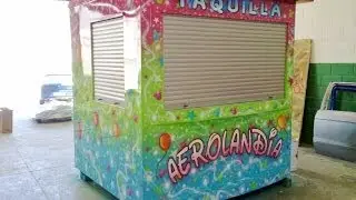 Aerografia y decoracion de una taquilla, pintada por Decorcar - Paint and Airbrush step by step