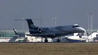 London Executive Aviation - Embraer Legacy 650 [G-TCMC] landing at Stansted