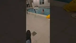 Most Graceful Pool Entry Ever!