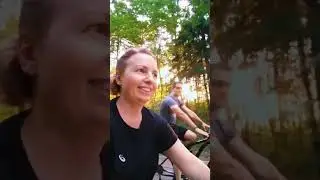 на закате