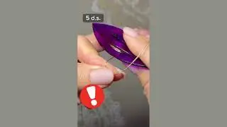 Adding beads: way 2 #tatting #frivolite 
