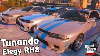 GTA V Online: DLC IMPORTAÇÕES - TUNANDO NOVO ELEGY RH8 COM O BONDE SKYLINE DO PAUL WALKER