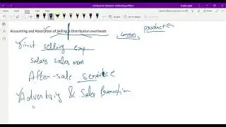 Chapter 8 selling & distribution overhead Part 1