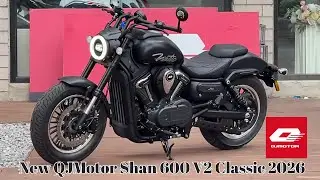 Дикий дух под элегантным обликом | QJMotor Shan 600 V2 Classic 2026 | 24 999 юаней | 550 куб. см