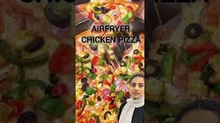 AirFryer Chicken Pizza..🍕😋 Watch Full Video.. 👆🏻#shorts #youtubeshorts