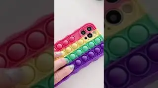 Bubble Pop It silicone phone soft case for iPhone/Push Bubble and Enjoy # shorts