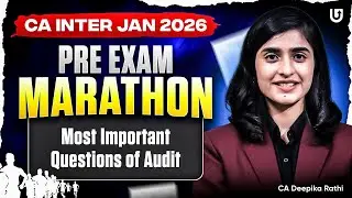 CA Inter Audit | Jan 26 | Most Important Questions of Audit | CA Deepika Rathi | Ultimate CA