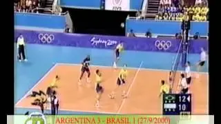 Argentina 3 Brasil 1 (Voley, Juegos Ol&iacute;mpicos Sydney 2000) / Archivos de Gustavo