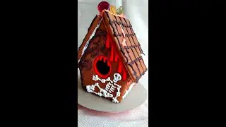 Best Halloween food, Gingerbread house. Пряничный домик на хеллоуин