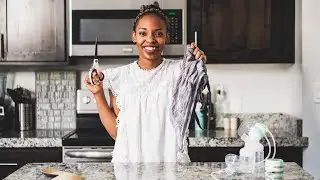 How to Make Your Own Pumping Bra - DIY for nursing or pumping moms and their baby | La Mere Clothing