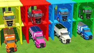 Biggest Trucks With Colors | Garage Work With Transport In Fs22 | Farming Simulator 22 |