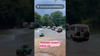 Dudhsagar Waterfall Jeep Safari from Collem to the Fall. Book Jeep online at www.goatoursplanner.com