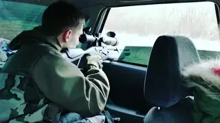 Стреляем из машины... На ходу с Hatsan Flash | Korsak Saransk