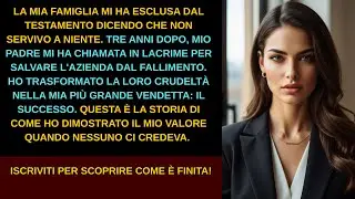 LA MIA FAMIGLIA MI HA DETTO CHE NON SERVIVO A NIENTE — POI MIO PADRE HA CHIAMATO IN LACRIME.