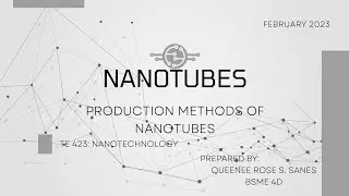 CHAPTER 7: PRODUCTION METHOD OF NANOTUBES (TE423-NANOTECHNOLOGY)
