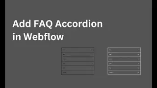 Faq Accordion in Webflow interactions & animations | Accordion faqs | Accordion in Webflow
