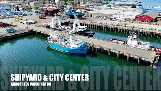 Aerial Tour of Cap Sante Marina & Anacortes 🛥️ | Stunning 4K Drone Views