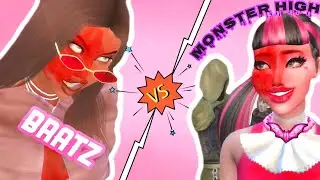 THE SIMS 4 HUNGER GAMES | BRATZ v.s. MONSTER HIGH DOLLS