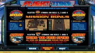 The Flight Zone Video Slot Machine @ 7Sultans Casino