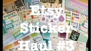Etsy Sticker Haul - Planner Stickers