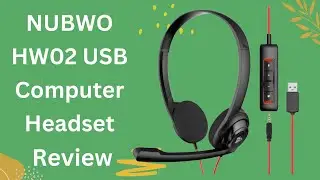 NUBWO HW02 USB Computer Headset with Clear Chat Microphone, Lightweight On-Ear Wired Headset Review