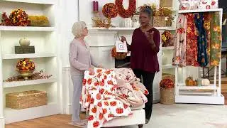Berkshire Harvest Velvetsoft 60x80 Throw on QVC