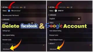 How to Delete Your Facebook & Google Free Fire Account in Telugu