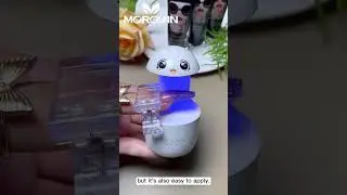 Make Purple Glitter Diamonds Using Polygel