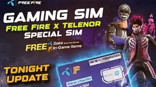 FREE FIRE X TELENOR GAMING SIM | FREE FIRE GAMING SIM | TELENOR GAMING SIM | FF X GAMING SIM