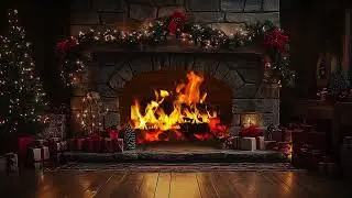 Cozy Fireplace Background 🔥 Real Crackling Fire Sounds 4K for Sleep, Study & Relaxation